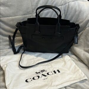 Coach Black Leather Satchel